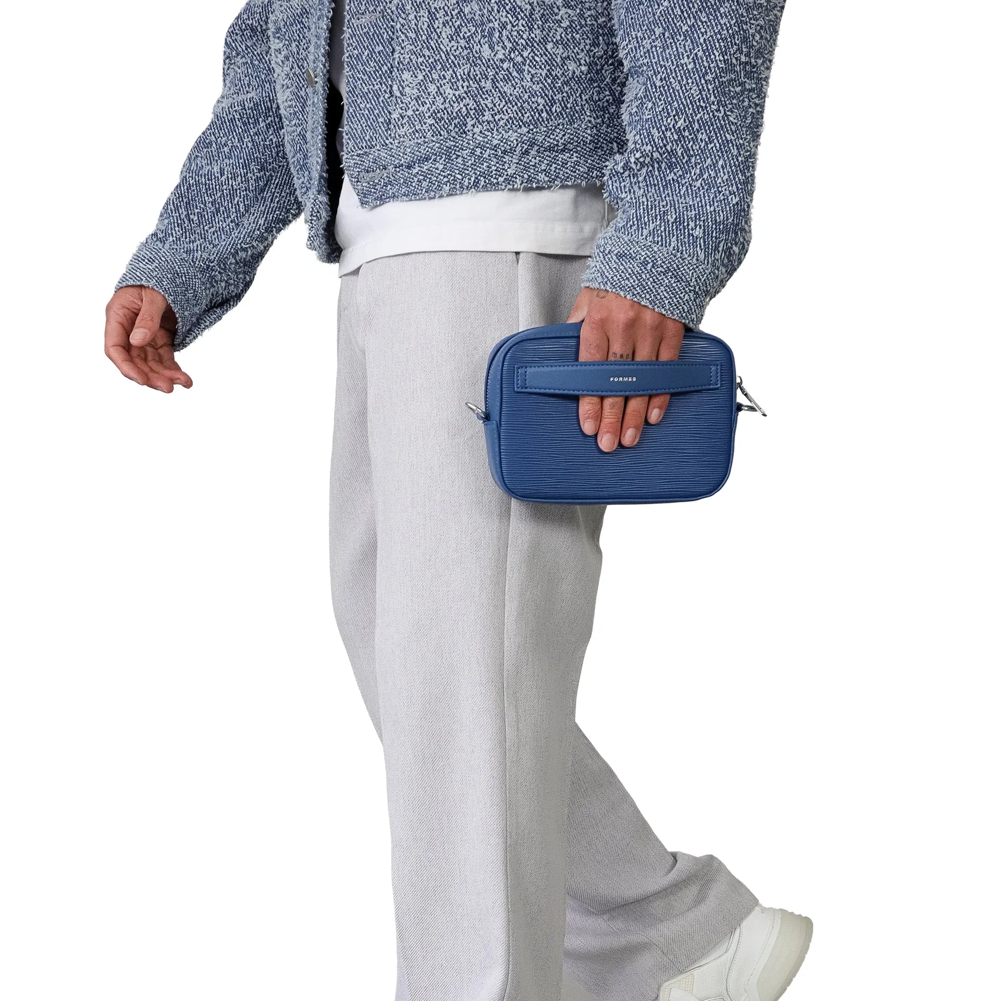 Model Front View of Formes Adapt Ripple Mariana Mini Crossbody Bag